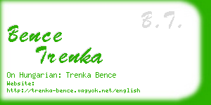 bence trenka business card